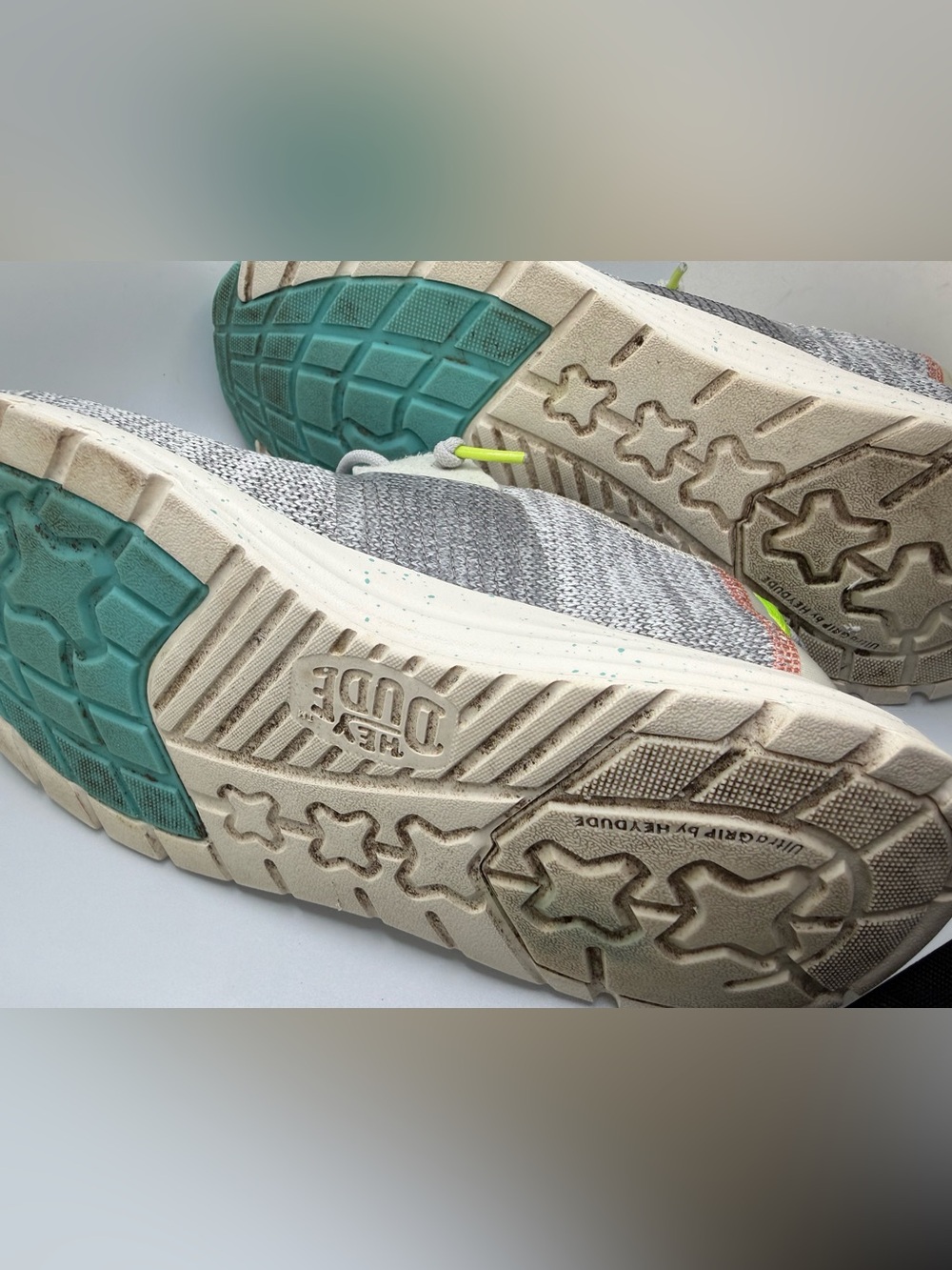 Woman’s hey dude shoes Sirocco speckly loafer size 9 gray green - Picture 8 of 16